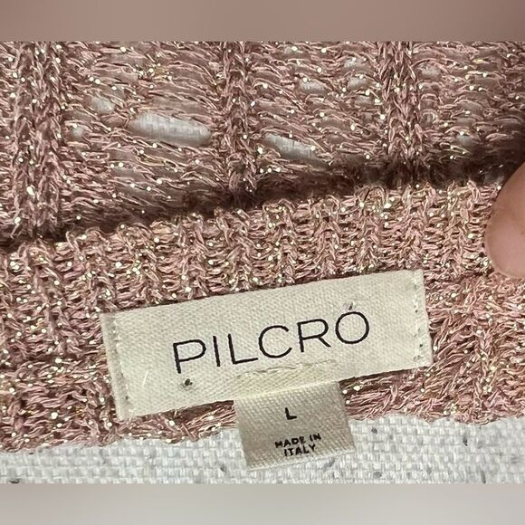 Anthropologie Pilcro Long Sleeve Open Stitch Netter Sweater - Picture 6 of 7